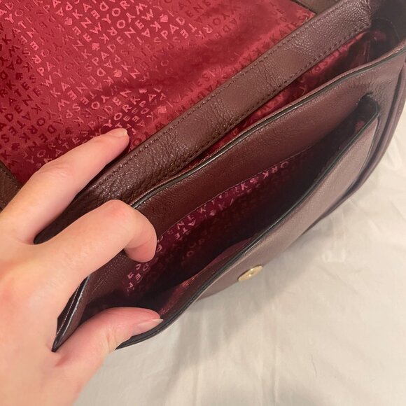 Kate Spade Suede and Leather Top Flap Bag - Picture 6 of 6